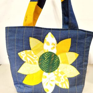 Handmade Sunflower Tote Bag